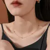 Collar de Acero de Titanio con Forma de Nariz de Cerdo de Moda y Sencillo para Niñas, Cadena para Clavícula de Diseño Exquisito de Nicho Europeo y Americano de Gama Alta al por Mayor