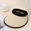 Sombrero de copa vacío con forma de lengua de pato para niños, protección solar para la playa, parasol, diadema, sombrero de paja, sombrero de verano