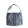 Bolso de Mezclilla Lavado Retro Moda Callejera Americana Bolso de Hombro Gran Capacidad Versátil Estudiante Uso Diario Bolso Cruzado