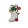 140 Desenhos animados Óleo Gota Liga Santa Elk Árvore Floco de Neve DIY Brincos Pulseira Pingente Jóias Acessórios