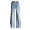 Jeans de Moda de Marca Nueva para Otoño e Invierno 2026 Transfronterizos Saint Whiskered Lavados de Cintura Alta Pierna Recta Sueltos de Longitud Completa