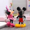 Anime 4 Arroz Pareja Mickey Mouse Coreano Creativo Hecho a Mano Muñeca Paisajística Adornos para el Hogar Llavero de Dibujos Animados