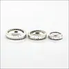 Espaciador de aleación de rueda de plata Xizang 6, 8, 9 mm junta de plata antigua accesorios para joyería DIY al por mayor