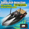 Sonar de Pesca Buscador de Peces Alta Velocidad 12V Barco Cebador Barco de Arrastre de Red Motor 795 Barco Cebador GPS Control Remoto Barco para Quitar el Anzuelo