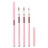 Pluma de Cristal para Carving de Uñas de 8 Anillos Transfronteriza, Pluma Especial para Carving Estéreo y Difuminado de Salón de Uñas, Juego de Plumas de Cristal