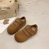 Tênis de Treino Alemão Marrom Retro com Velcro Feminino Outono Inverno Plus Veludo Quente Solado Macio Aumento de Altura 3cm Casual Tênis Esportivo Forrest Gump