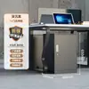 Armário baixo espessado de 650 para armazenamento de escritório, armário de arquivo metálico com várias gavetas, armário baixo multifuncional com gavetas