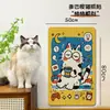 Placa de arranhar para gatos é resistente ao desgaste e não solta fiapos, evita que gatos arranhem o sofá, arranhador vertical para gatos montado na parede, tapete arranhador de brinquedo para gatos adesivo