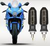 Para Honda Suzuki Kawasaki Yamaha Forma Mini 3LED Indicador de Giro de Motocicleta Linterna