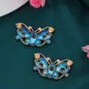 Colgante de Jade Imitación con Goteo de Aceite Chapado en Oro Pasador de Aleación Estilo Antiguo Colgante de Borla mecedora Paso Pendientes de Hoja Pequeña Colgante