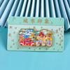 Adesivos de geladeira com texto da cidade Pequim Xi'an Gansu Suzhou Xinjiang Hangzhou Hubei Changsha Guangzhou Adesivos de geladeira de viagem