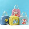 Nova Lancheira de Desenho Animado da Gena Bolsa Isolada Bolsa de Almoço de Tecido Oxford com Estampa de Animal de Arroz Bolsa Satchel para Lancheira