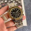 Comércio exterior venda quente AliExpress novo A watch 6 pinos com função de calendário quartzo aço inoxidável relógio fabricante