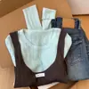 Suéter de punto de cuello redondo con bloques de color de alta gama estilo coreano, nueva colección otoño/invierno 2026 para mujer, suéter de manga larga