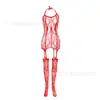 Lingerie Sexy Uniforme Bodysuit Jacquard Elegante Bodystocking Meias Abertas no Gancho Comércio Exterior Novo Modelo W287