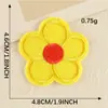Etiqueta de Bordado por Computadora Flor Multicolor Bolsa Accesorios para Ropa Parche Adhesivo Suministro Transfronterizo Parche de Tela Bordada