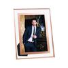 Marco de fotos de boda de 6, 7 y 8 pulgadas, de cristal, sencillo, con certificado A4 y 5 pequeños marcos de fotos de vidrio transparente.