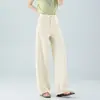 Jeans de Pierna Ancha para Mujer, Estilo Delgado de Verano, Pantalones Ultrasuaves, Nuevos Pantalones Scimitar de Corte Holgado