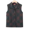 Meia-idade primavera e outono colete casaco mulheres grande tamanho moda mãe primavera colete colete da vovó top cardigan