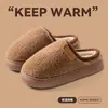 Pantuflas de algodón para mujer 2026 modelo nuevo para otoño e invierno, uso en interiores en casa, suela suave, felpa, cálidas, antideslizantes, pantuflas de algodón para uso en casa para mujer