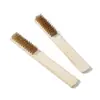 En stock al por mayor 6*12 mango de madera cepillo de alambre de cobre pulido limpieza de óxido cepillo Wen play mango de nogal diamante bodhi cepillo