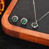Widney Spring Nuevo Juego de Pendientes y Collar de Plata 925 con Estrellas y Luna Clavos de Oreja de Alta Gama Cadena para Clavícula de Lujo Ligero para Mujeres