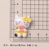 Accesorios de resina para hacer tú mismo con forma de gato, tarjeta pequeña brillante de dibujos animados, horquilla hecha a mano, carcasa para teléfono móvil, taza de agua, tocados, lote