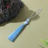 Fleco de Borla de Poliéster de 7 cm al por Mayor Estilo Chino Marcapáginas Accesorios de Borla para Ropa Colgantes Decorativos Accesorios Adornos con Cuentas