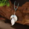 Colgante Largo Geométrico de Flor Hueca Esmaltada de Venta Caliente Transfronteriza Colgante de Collar Todo Fósforo de Corazón de Alta Calidad para Mujer