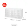 Caja de almacenamiento para pupilas de belleza japonesa para lanzar, papelería de escritorio, artículos diversos, estudiantes de dormitorio, plástico Jiugongge, corazón de niña, caja pequeña japonesa
