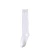 Calcetines Altos Negros JK Japoneses Calcetines Delgados para Piernas Calcetines hasta la Rodilla Delgados de Primavera Verano Otoño para Mujer Calcetines Ins de Moda de Color Sólido con Micro-presión