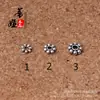 Plata de Xizang espaciador cuenta suelta espaciador DIY cuentas accesorios al por mayor copo de nieve con cuentas hecho a mano material al por mayor