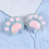 Patita de Gato Transparente de Hielo Linda Accesorios de Resina para Bricolaje Charms Hechos a Mano para Crocs Ropa Pinzas para el Cabello Accesorios para la Cabeza Imanes para Refrigerador Material