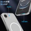 Adecuado para Funda de Teléfono Magnética Transparente con Anillo Delgado Apple 17E iPhone15Promax Bayer Funda Protectora Dos en Uno