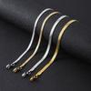 Pulsera popular para damas de acero inoxidable de Europa y Estados Unidos 3MM pulsera simple de hoja temperamento para hombres fabricantes joyería al por mayor