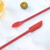 Mini Raspador de Silicona de Doble Cabeza para Mermelada, Cosméticos y Alimentos, Raspador Largo para Paredes Interiores de Botellas y Frascos, Set de 3 Piezas de Mini Raspadores