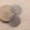 45x45x1.4mm 6.5g Plata Antigua Popular Accesorio de Colgante Pequeño Conector de Anillo Circular Hueco