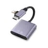 Adecuado para teléfonos móviles y tabletas Apple, Lector de tarjetas dos en uno para tarjetas SD y TF, Tarjeta de memoria, Lector de tarjetas de cámara