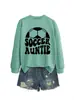 Tía del fútbol Amazon Wish sitio independiente sudadera casual y cómoda de mujer nueva de otoño e invierno de manga larga