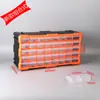Caja de Almacenamiento para Artículos Varios de Escritorio Plástico Simple Tipo Cajón Compartimentada Caja de Herramientas para Piezas Clasificación y Organización Hogar Montado en Pared