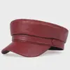 Fábrica de Boinas de PU Estilo Britânico Chapéu Octogonal Atacado Transfronteiriço Feminino Topo Plano Moda Casual Comércio Exterior Outono e Inverno Chapéu Boina