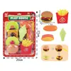 Casa de juegos para niños de exportación transfronteriza, simulación de hamburguesa, postre, pizza, pan, juguete de corte de frutas y verduras, traje, comercio exterior