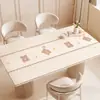 Mantel de Mesa de Silicona Impermeable y a Prueba de Aceite con Dibujos Animados, Mantel que No Requiere Lavado, Mantel para Mesa de Centro Anti-Escaldaduras y Aislante, Protector de Escritorio