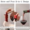 Popular Tapón Sellador de Vino de Silicona, Tapón para Champagne, Tapón Creativo Casero a Prueba de Fugas para Conservar la Frescura, Tapón de Botella de Vino de Doble Capa Extraíble
