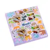 Caja de Pegatinas para Niños con 96 Pegatinas Pequeñas Transparentes de Mascota de Dibujos Animados Impermeables Pegatinas Decorativas para DIY Pegatinas de Material para Scrapbooking