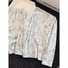 Pijama Térmico de Terciopelo con Diseño Ins Estilo Floral Dulce para Mujer, Nuevo Conjunto Cálido para Estar en Casa Primavera y Otoño 2026 Adecuado para Salir
