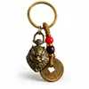 Chaveiro Sino de Seis Sílabas Mantra Vintage, Chaveiro Criativo Personalizado, Pingente Sutra do Coração, Ornamento para Chave de Carro