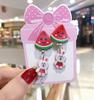 7 Pares de Pendientes de Clip para Niñas Color Gelatina Perla Linda Estudiante Joyería Sin Perforación Pendientes de Borla DIY Estilo Largo