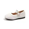 Zapatos Pequeños de Cuero para Niñas 2025 Otoño Nuevo Estilo Coreano Estilo Niña Dama Zapatos de Princesa Zapatos de Frijol para Actuación Infantil Venta al por Mayor