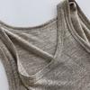 Soft Waxy Thin Elastic Knitted Small Sling Mulheres Umbigo Exposto Curto Slim-fit Colete Esportivo para o Verão All-match Respirável